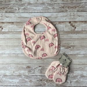Kate Quinn Rainbow Bib and Booties